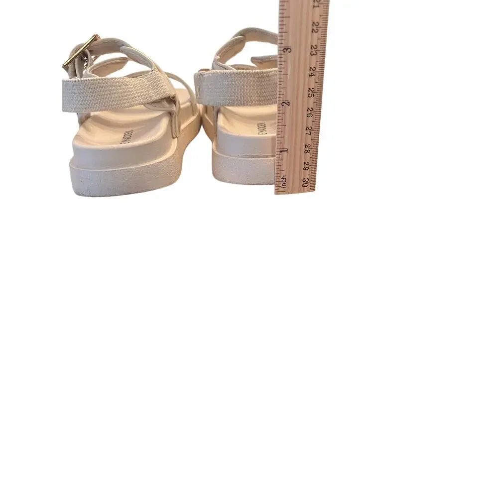 Steve Madden Girl's 2 Jwinie-i Platform Strap-Back Sandals Bone
